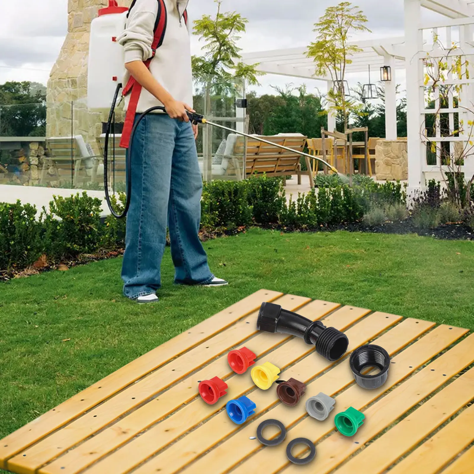 Crop Sprayer Backpack - فوهة رش بزاوية واسعة 110 درجة
