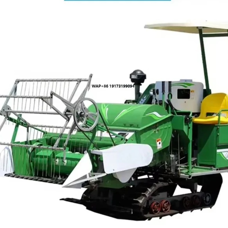 حصادة أرز وقمح صغيرة جديدة بسع - مراجعة Combine Harvester Mini وسعره