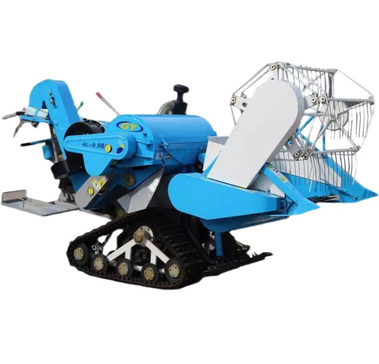 حصادة أرز صغيرة زاحفة بقوة 25  - مراجعة Combine Harvester Mini وسعره