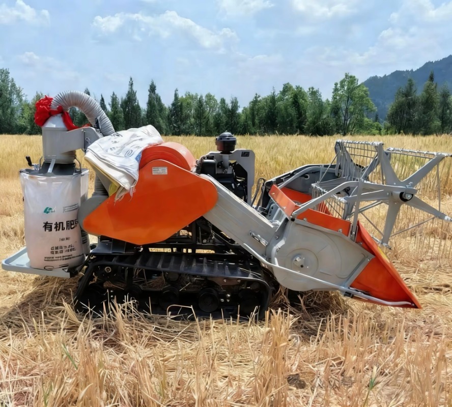 حصادة زاحفة صغيرة بقوة 15 حصان - مراجعة Combine Harvester Mini وسعره