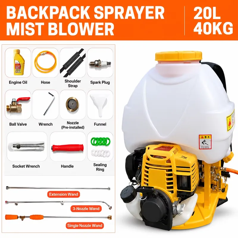 بخاخ ظهر زراعي مستورد سعة 20 ل - مراجعة Crop Sprayer Backpack وسعره