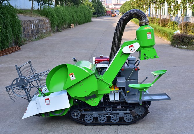 حصادة أرز صغيرة تعمل بمحرك ديز - مراجعة Combine Harvester Mini وسعره